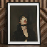 Suck it Up - Neo-victorian Gay Bdsm Art Print / Canvas Black-framed White Mat Portrait Person Dark, Surrender Wrapped, Prints