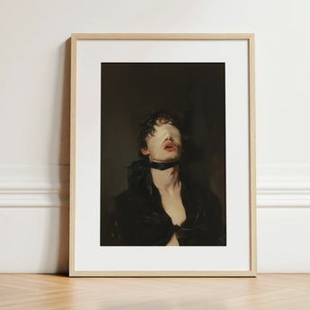 Suck it Up - Neo-victorian Gay Bdsm Art Print / Canvas, Gay Bdsm Art, Surrender Wrapped, Neo-victorian Gay
