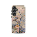 Sugarbush - Surreal Protea Art Phone Case Samsung Galaxy S25 / Gloss Delicate Floral Phone Case Soft Pink Peach Muted Surreal Protea Art,