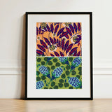 Suggestions Pour étoffes et Tapis - E. A. Séguy Art Print / Canvas Framed Two Distinct Botanical Patterns, Prints