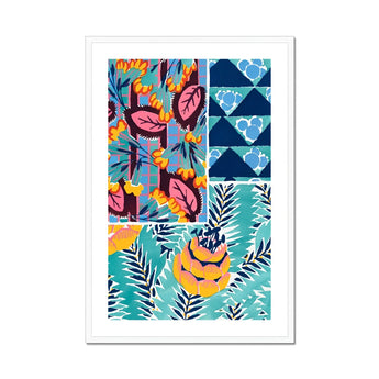 Suggestions Pour étoffes et Tapis - E. A. Séguy Art Print, Colorful Abstract Art Print Tropical Leaves Flowers Geometric