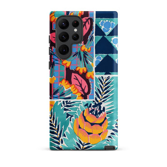 Suggestions Pour étoffes et Tapis - E. A. Séguy Phone Case Samsung Galaxy S22 Ultra / Matte Vibrant Patchwork Phone Case Bold Floral