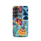 Suggestions Pour étoffes et Tapis - E. A. Séguy Phone Case Samsung Galaxy S25 / Matte Vibrant Patchwork-patterned Phone Case Bold Floral