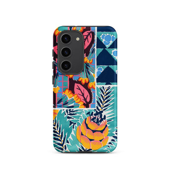 Suggestions Pour étoffes et Tapis - E. A. Séguy Samsung Case, Galaxy S23 / Matte, Vibrant Multi-patterned Smartphone Case Camera Cutout
