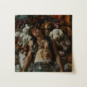 Suite Dreams - Trashy Queercore Punk Art Print / Canvas, 12x12’’ / 31x31cm / Unframed / no Border, Posters Prints & Visual Artwork, Toby