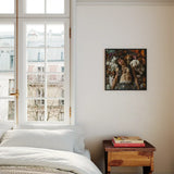 Suite Dreams - Trashy Queercore Punk Art Print / Canvas Framed Painting Figure Surrounded Plush Toys Rich Colors Gay, Prints