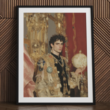 Suleiman - Gay Ottomanischer Sultan Kunstdruck / Leinwand, 24x32’’ / 61x81cm / Schwarzer Rahmen / Passepartout, Poster, Drucke & visuelle Kunstwerke, Toby Leon