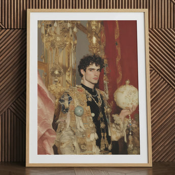 Suleiman - Gay Ottomanischer Sultan Kunstdruck / Leinwand, 24x32’’ / 61x81cm / Naturrahmen / Passepartout, Poster, Drucke & visuelle Kunstwerke, Toby Leon
