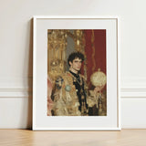 Suleiman - Gay Ottoman Sultan Art Print / Canvas Framed Portrait Man Ornate Gold-embellished Royal Attire Intricately, Gilded Dream Prints