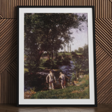Summer - Stampa artistica su tela di Károly Ferenczy, 24x32’’ / 61x81cm / Cornice nera / Passe-partout, Poster, stampe e arte visiva, Toby Leon