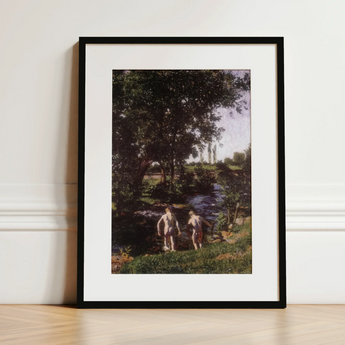 Summer - Károly Ferenczy Art Print / Canvas, 12x16’’ / 31x41cm / Black Frame / Matboard, Posters Prints & Visual Artwork, Toby Leon