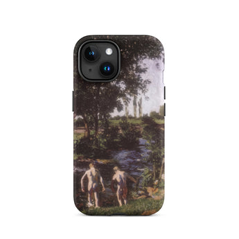 Summer - Karoly Ferenczy Iphone Case, 15 / Matte, Iphone 14 Phone Case Nature Painting Two Figures