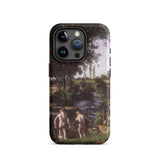 Summer - Karoly Ferenczy Iphone Case, 15 Pro / Matte, Iphone Phone Case Landscape Painting Two Figures River