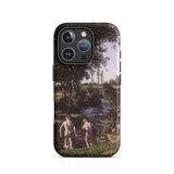 Summer - Karoly Ferenczy Iphone Case, 16 Pro / Matte, Smartphone Case Landscape Painting Two Figures