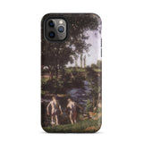 Summer - Karoly Ferenczy Phone Case Iphone 11 Pro Max / Matte Black Iphone Pro Case Printed Landscape Painting Ferenczy Summer, Nagybánya