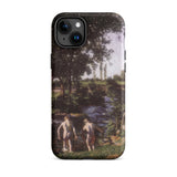 Summer - Karoly Ferenczy Phone Case Iphone 15 Plus / Matte Black Iphone Pro Max Case Impressionistic Painting Ferenczy Summer, Nagybánya