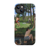 Summer Scene - Custodia per iPhone di Jean Frederic Bazille, 14 Plus / Opaca, Custodie per telefono, Toby Leon