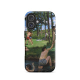 Summer Scene - Custodia per iPhone di Jean Frederic Bazille, 16 / Opaca, Custodie per telefono, Toby Leon