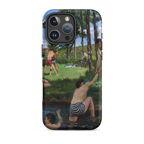 Summer Scene - Jean Frederic Bazille Iphone Case, 16 Pro Max / Matte, Iphone Case Painting People River