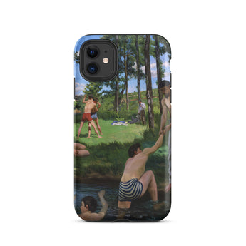 Summer Scene - Jean Frederic Bazille Phone Case Iphone 11 / Matte Iphone 12 Nature Scene Case Bazille’s Summer Scene, Jean Frederic Bazille