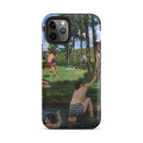 Summer Scene - Jean Frederic Bazille Phone Case Iphone 11 Pro / Matte Painted People River Bazille’s, Unfolds Mobile Cases