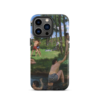 Summer Scene - Jean Frederic Bazille Phone Case Iphone 13 Pro / Matte Iphone Case Painting People River Bazille’s Summer Scene, Jean