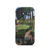 Summer Scene - Jean Frederic Bazille Phone Case Iphone 16 / Matte Phone Case Painting People Natural Bazille’s Summer Scene, Jean Frederic