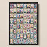 Sumo Wrestlers - Utagawa Yoshikazu Art Print / Canvas, 12x18’’ / 31x46cm / Black Frame, Posters Prints & Visual Artwork, Toby Leon