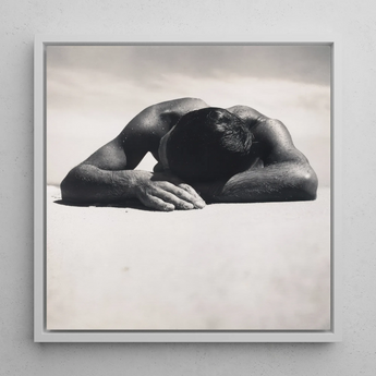 Sunbaker - Max Dupain Art Print / Canvas, 12x12’’ / 31x31cm / White Frame, Posters Prints & Visual Artwork, Toby Leon