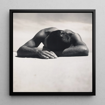 Sunbaker - Max Dupain Art Print / Canvas, Fingers Brushing Pale, Brushing Pale Quartz, Pale Quartz Grains, Gelatin Silver Print, Max Dupain