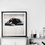 Sunbaker - Max Dupain Art Print / Canvas, Fingers Brushing Pale, Brushing Pale Quartz, Pale Quartz Grains, Gelatin Silver Print, Max Dupain