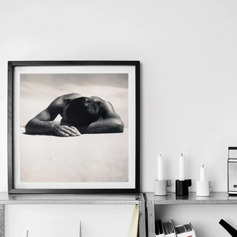 Sunbaker - Max Dupain Art Print / Canvas, Fingers Brushing Pale, Brushing Pale Quartz, Pale Quartz Grains, Gelatin Silver Print, Max Dupain