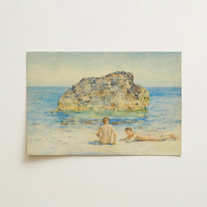 The Sunbathers - Henry Scott Tuke Fine Art Print / Canvas, 18x12’’ / 46x31cm / Unframed / no Border, Posters Prints & Visual Artwork, Toby