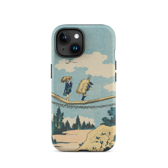 The Suspension Bridge - Katsushika Hokusai Iphone Case, 15 / Matte, Mobile Phone Cases, Toby Leon