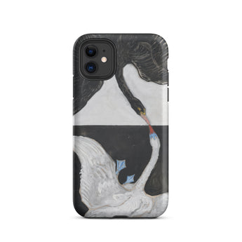 The Swan no 1 - Hilma Af Klint Phone Case Iphone 11 / Matte Swan-themed Phone Case Hilma Klint, Birds she Unveils, Unveils Polarity