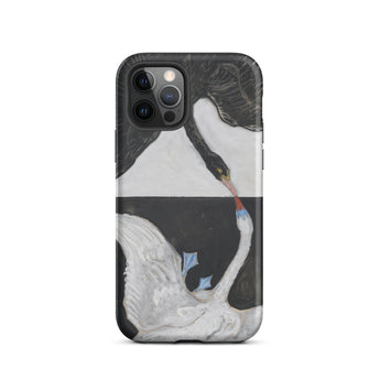 The Swan no 1 - Hilma Af Klint Phone Case Iphone 12 Pro / Matte Swan-themed Phone Case Hilma Klint, Birds she Unveils, Unveils Polarity