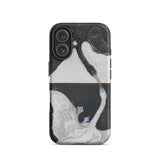 The Swan no 1 - Hilma Af Klint Phone Case Iphone 16 / Matte Swan-themed Phone Case Hilma Klint, Birds she Unveils, Unveils Polarity