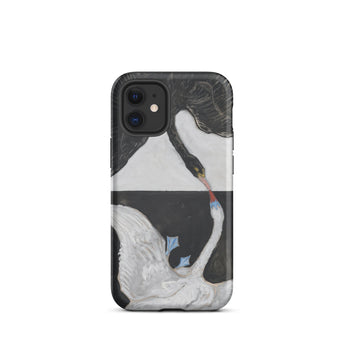 The Swan no 1 - Hilma Af Klint Phone Case Iphone 12 Mini / Matte Swan-themed Phone Case Hilma Klint, Birds she Unveils, Unveils Polarity