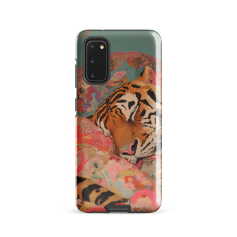 Sweet Dreams - Bengal Tiger Surrealism Phone Case, Samsung Galaxy S20 / Gloss, Mobile Cases, Toby Leon