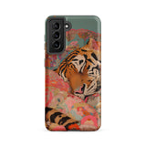 Sweet Dreams - Bengal Tiger Surrealism Phone Case, Samsung Galaxy S21 Fe / Matte, Mobile Cases, Toby Leon