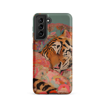 Sweet Dreams - Bengal Tiger Surrealism Phone Case, Samsung Galaxy S21 / Matte, Mobile Cases, Toby Leon
