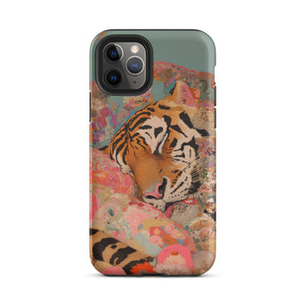 Sweet Dreams - Bengal Tiger Surrealism Phone Case Iphone 11 Pro / Matte Tiger-themed Phone Case Bengal Tiger Surrealism, Iphone Case, Roar