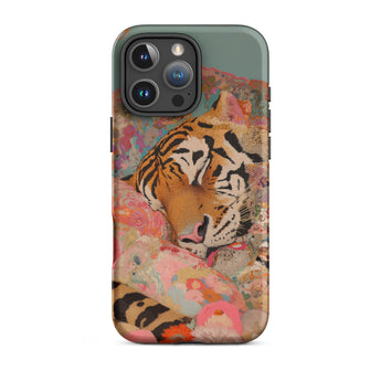 Sweet Dreams - Bengal Tiger Surrealism Phone Case Iphone 16 Pro Max / Matte Tiger-themed Phone Case Bengal Tiger Surrealism, Iphone Case,
