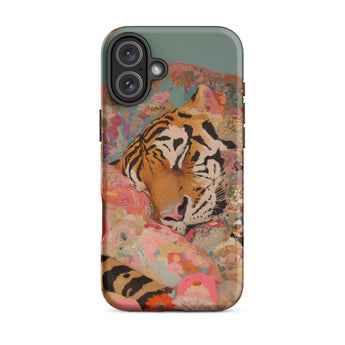 Sweet Dreams - Bengal Tiger Surrealism Phone Case Iphone 16 Plus / Matte Tiger-themed Phone Case Bengal Tiger Surrealism, Iphone Case, Roar