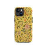 Sweet Summer - Painted Chinese Silk Phone Case Iphone 15 / Matte Floral Patterned Phone Case Sweet Summer, Iphone