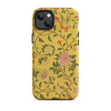 Sweet Summer - Painted Chinese Silk Phone Case Iphone 14 Plus / Matte Floral Patterned Phone Case Sweet Summer, Iphone