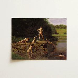 Swimming Hole - Thomas Eakins Art Print / Canvas, 16x12’’ / 41x31cm / Unframed / no Border, Posters Prints & Visual Artwork, Toby Leon