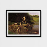 Swimming Hole - Thomas Eakins Art Print / Canvas, Captures, Robust Masculinity Prints
