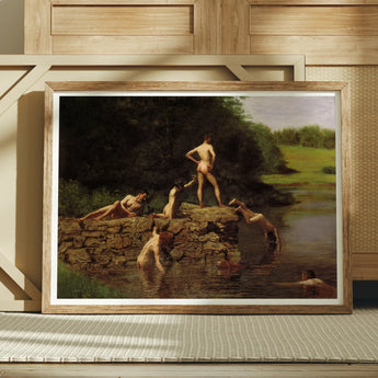 Swimming Hole - Thomas Eakins Kunstdruck / Leinwand, Poster Drucke & visuelle Kunstwerke, Toby Leon
