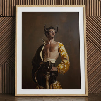 Swish Pricks - Gay Matador Fashionista Kunstdruck / Leinwand, 24x32’’ / 61x81cm / Naturrahmen / Passepartout, Poster Drucke & visuelle Kunstwerke,